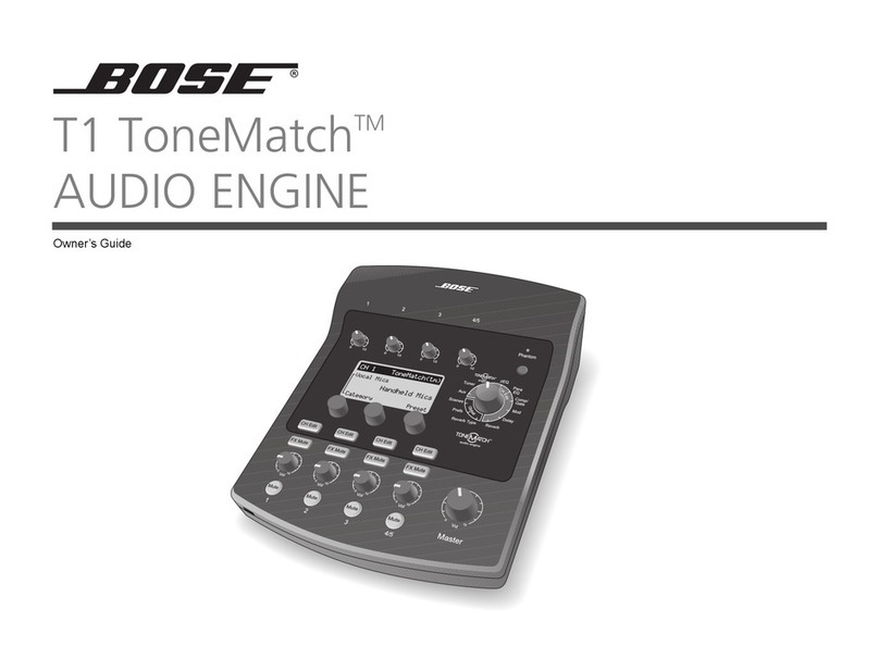 Bose T1 ToneMatch owner's guide