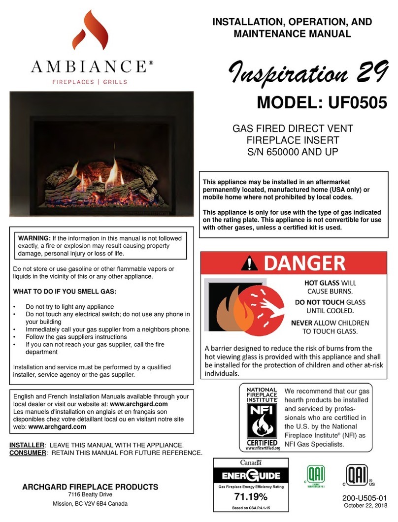 ambiance Inspiration 29 Installation, operation and maintenance manual