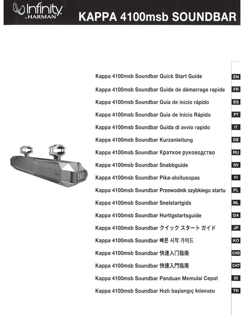 Infinity Kappa 4100msb quick start guide