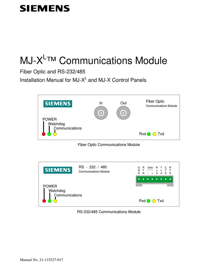 Siemens MJ-XL User manual