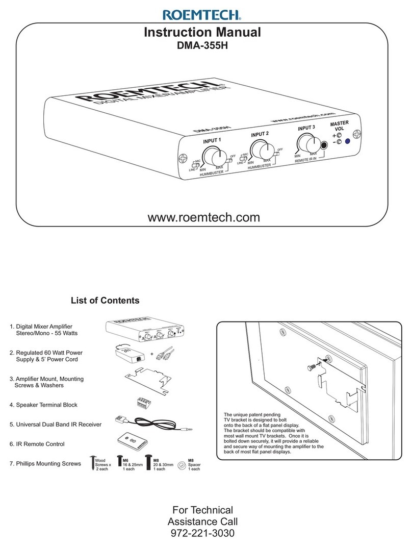 Roemtech DMA-355H instruction manual
