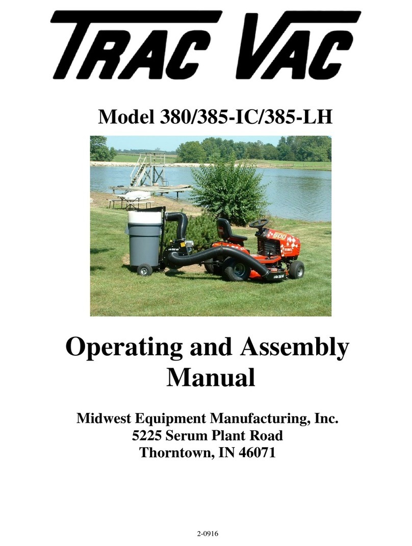 Trac Vac 380 Operating and assembly manual