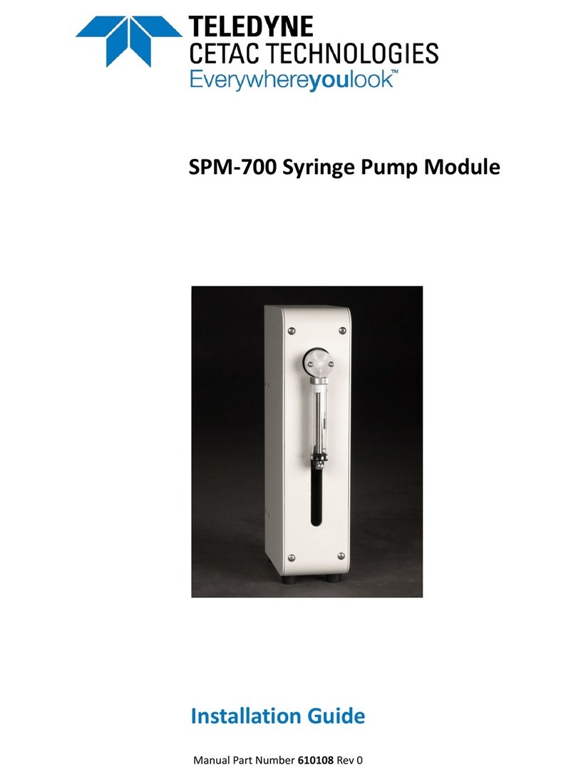 Teledyne Cetac Technologies SPM-700 installation guide