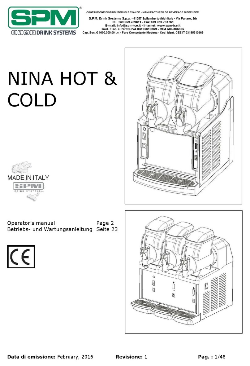 SPM NINA HOT & COLD Series Operator's manual