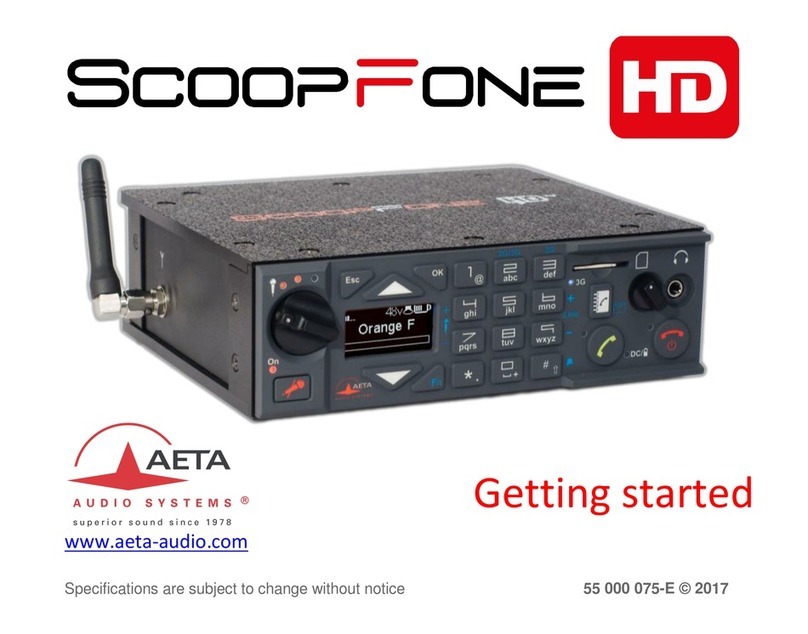 Aeta Audio Systems ScoopFone HD User manual