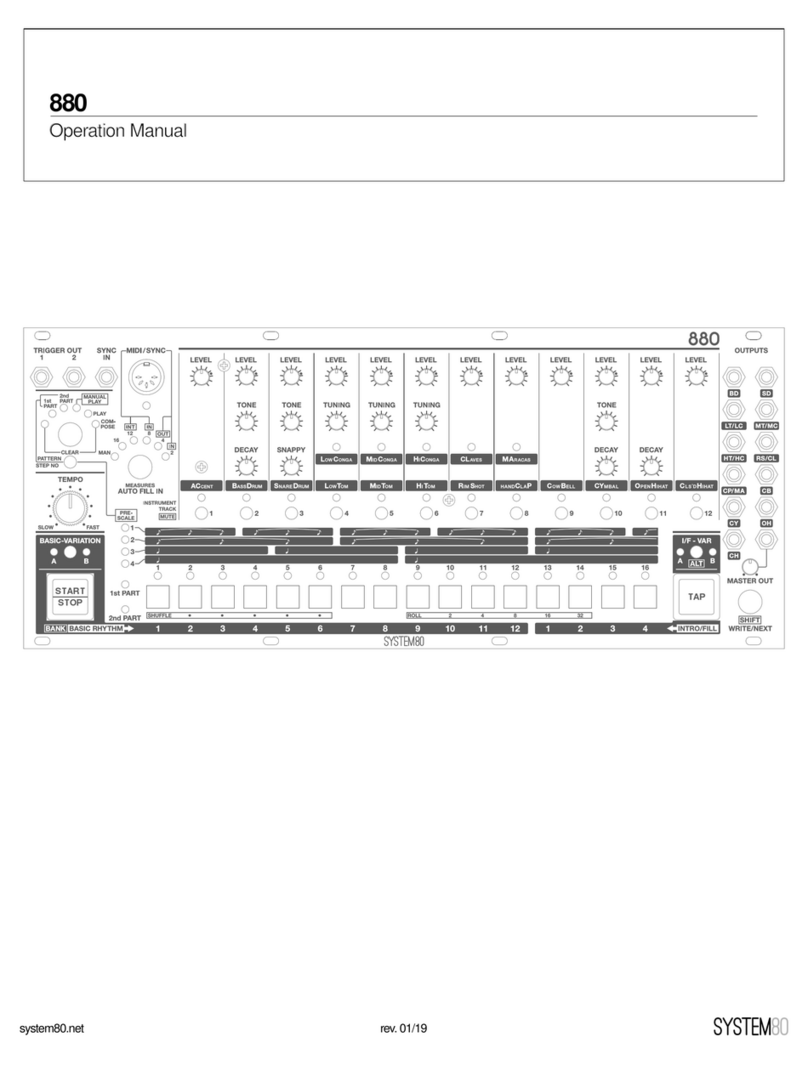 System80 880 Operation manual