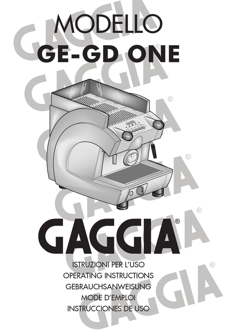 Gaggia GE-GD operating instructions