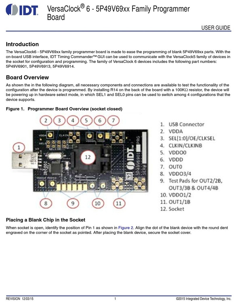 IDT VersaClock 6 5P49V69 Series User manual