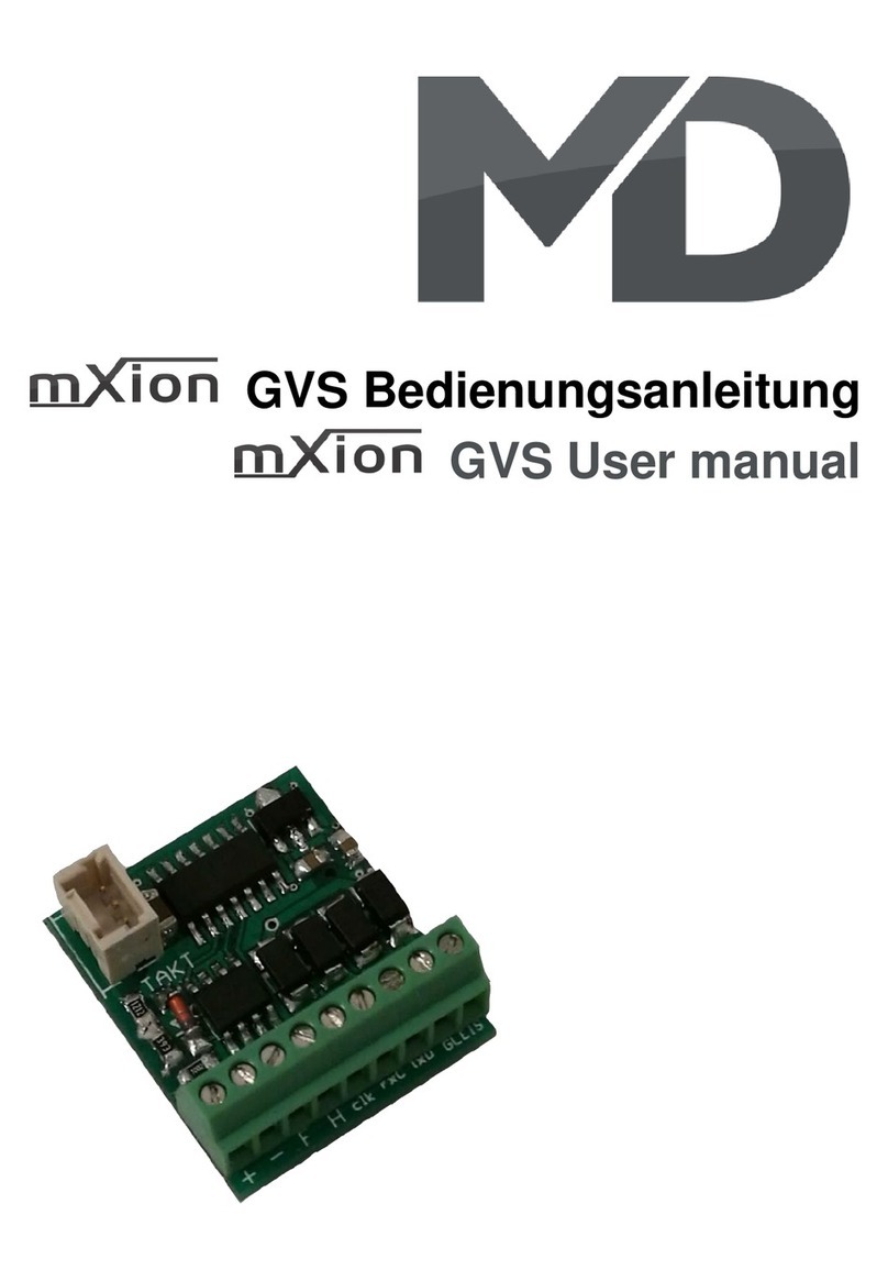 MD MXION GVS User manual