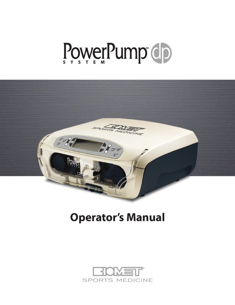 BIOMET PowerPump System Operator's manual