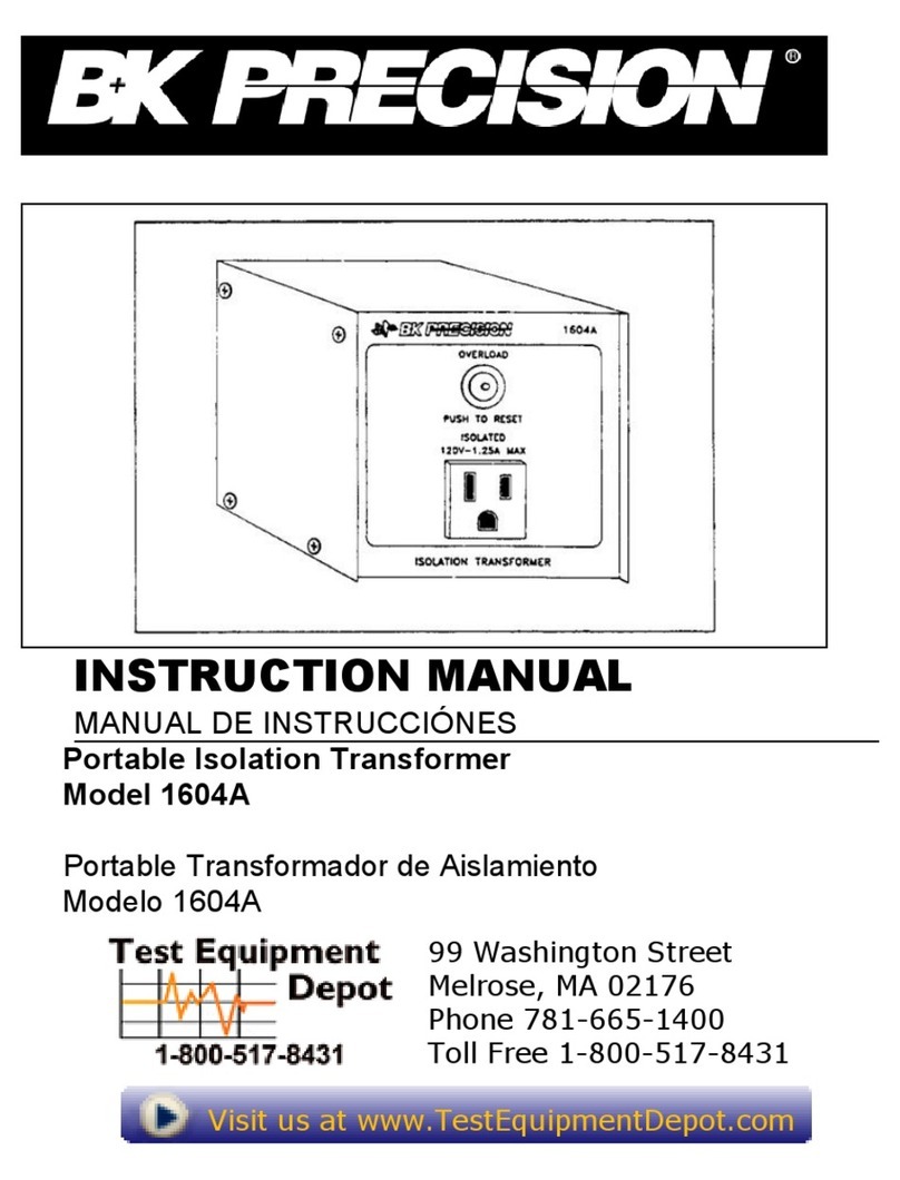 B+K precision 1604A instruction manual