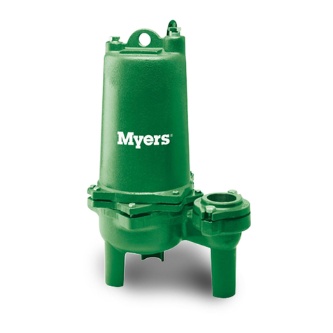 MYERS WHR5H Series Installation and service manual