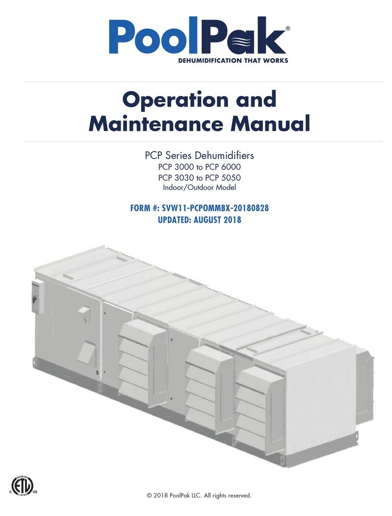 PoolPak PCP Series Operation and maintenance manual
