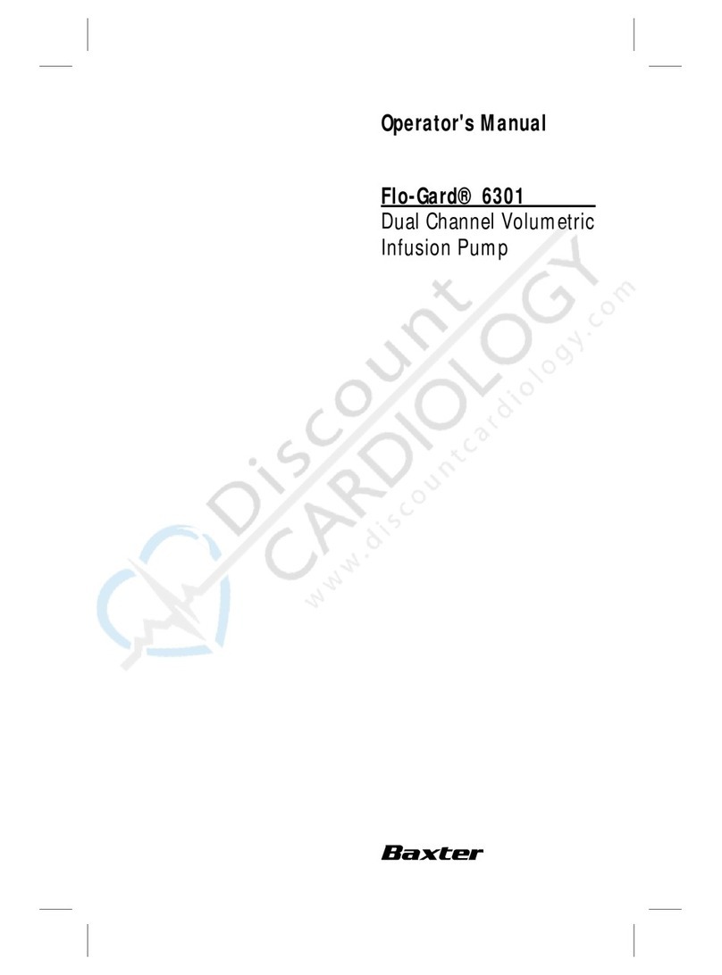 baxter Flo-Gard 6301 Operator's manual