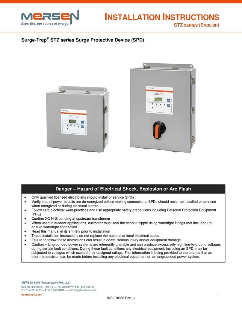 Mersen Surge-Trap STZ series installation instructions