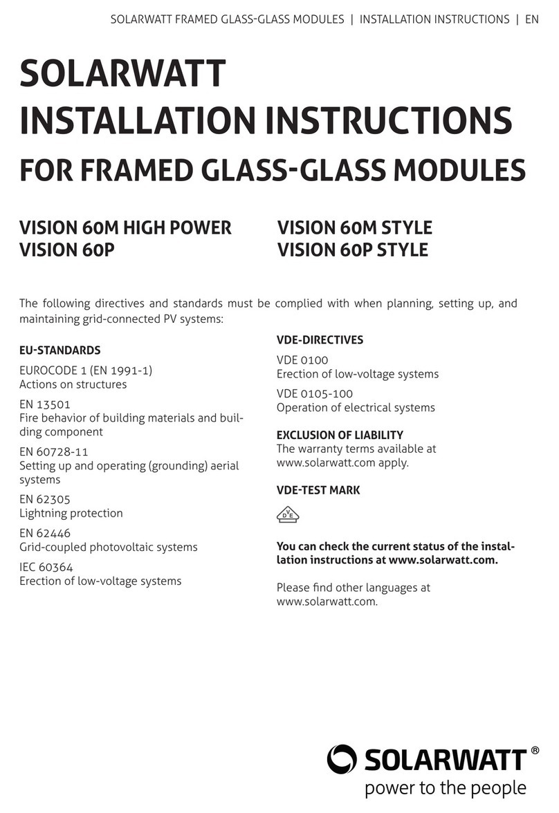 solarwatt Vision 60M high power User manual