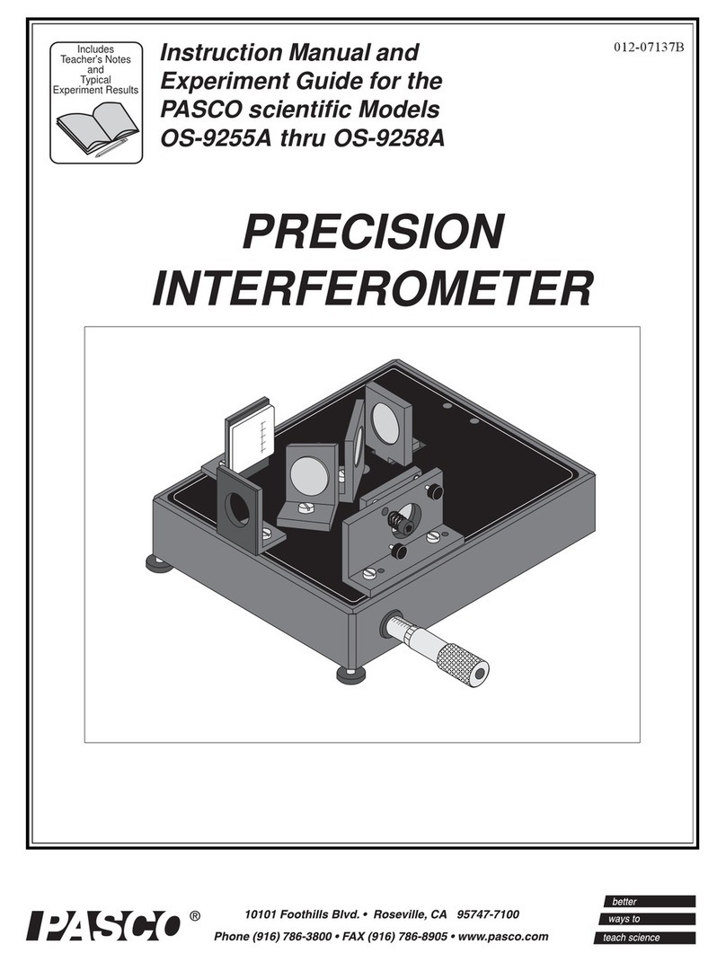 Pasco Scientific OS-9255A User manual