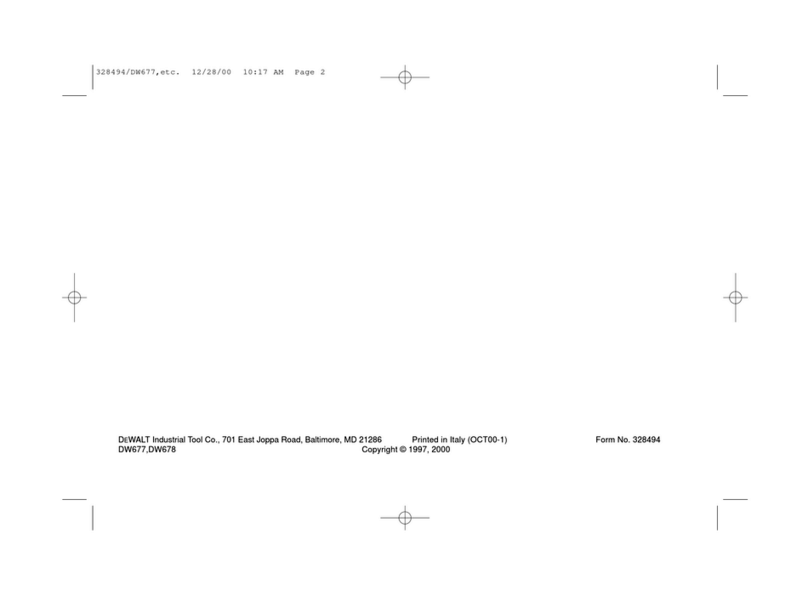 DeWalt DW677 User manual
