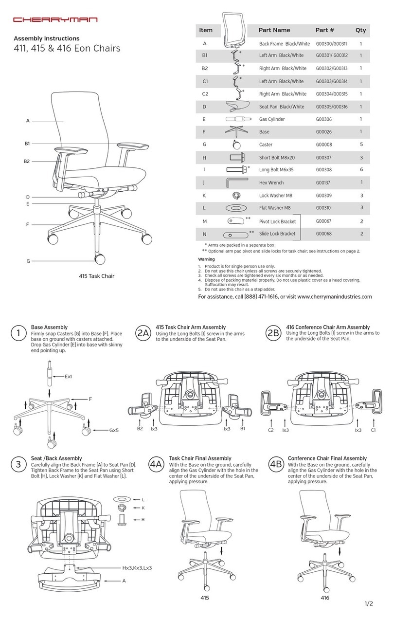 Cherryman 411 Assembly instructions Cherryman 411 Assembly instructions