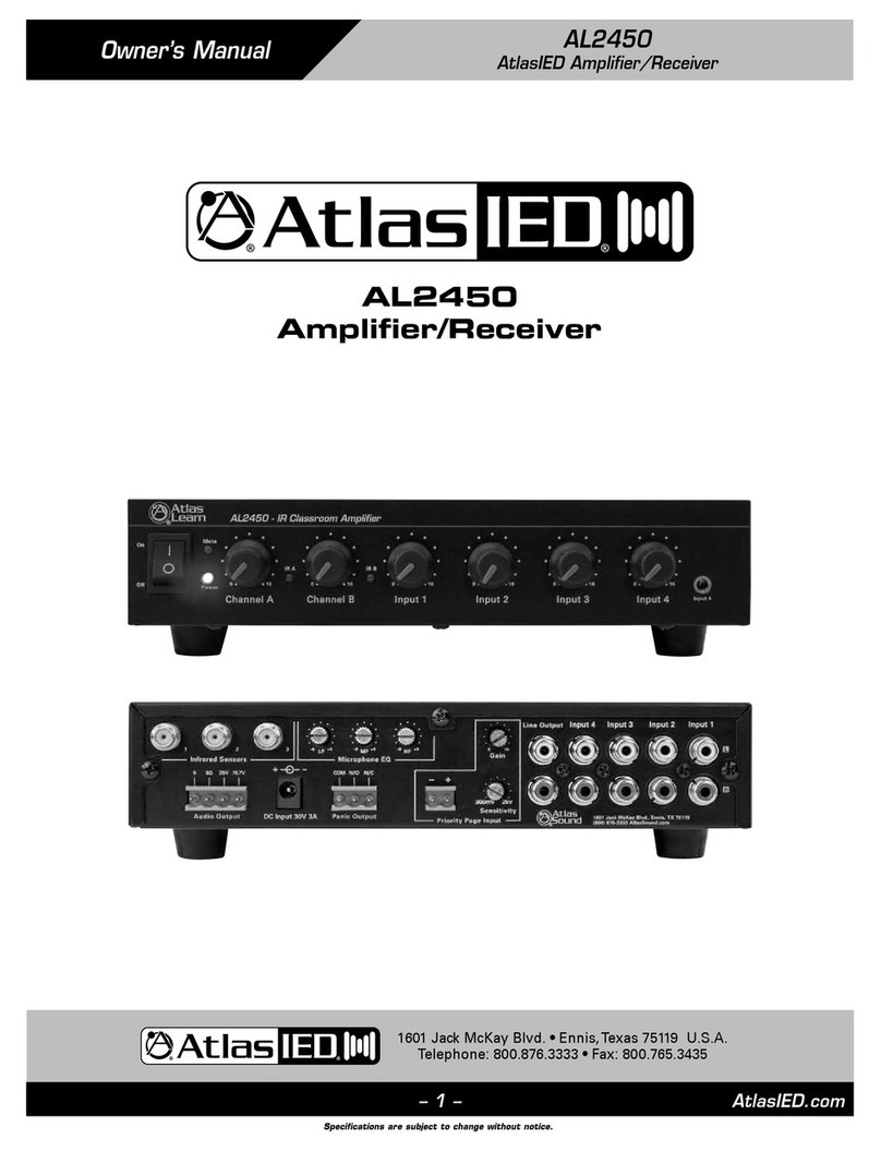 Atlas IED AL2450 owner's manual