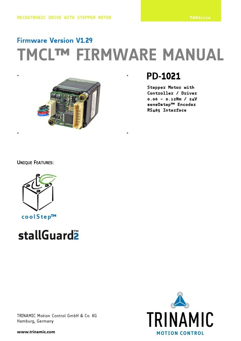 Trinamic PANdrive PD-1021 Use and care manual