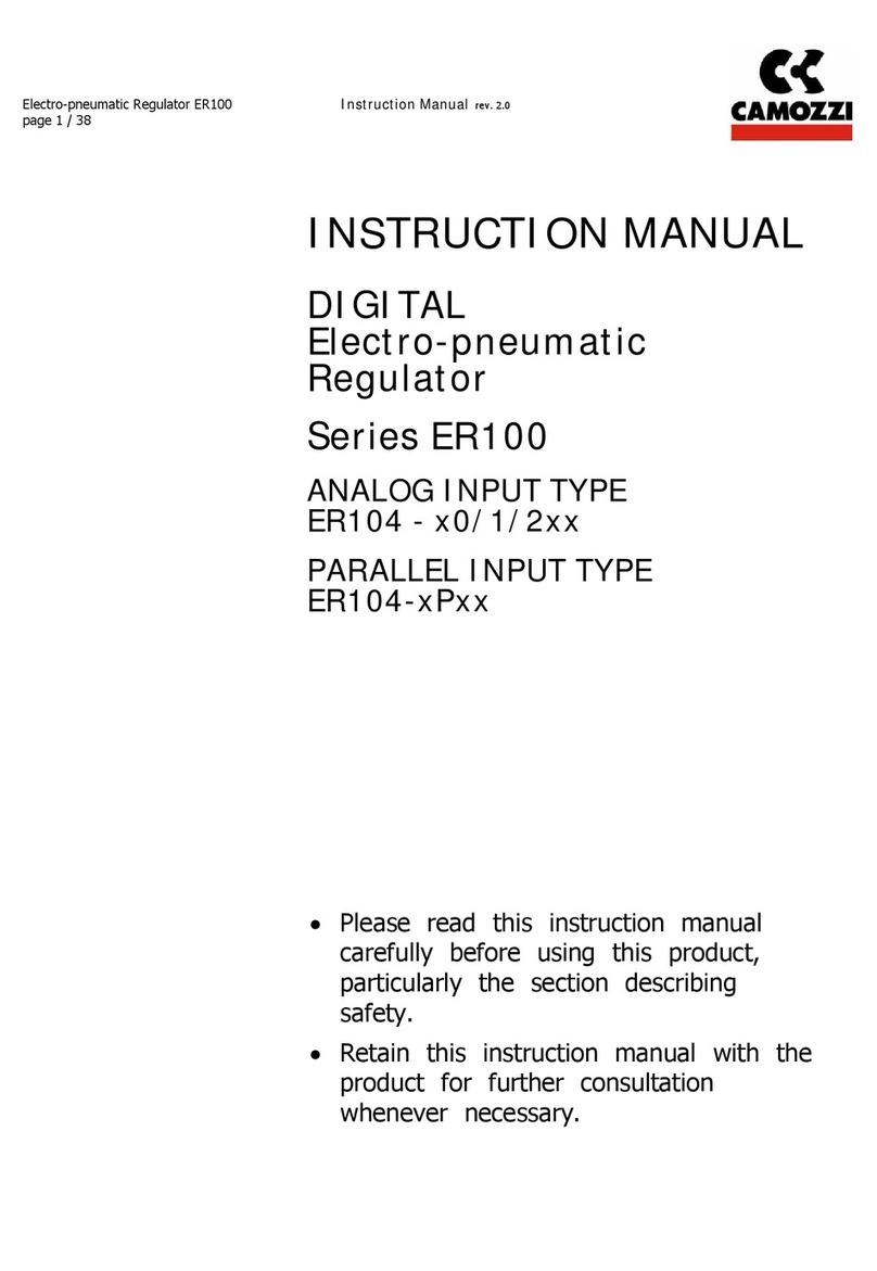Camozzi ER100 Series instruction manual