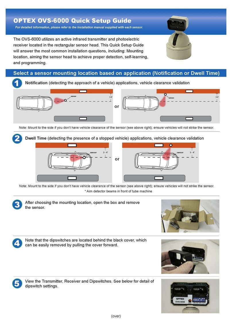 Optex OVS-6000 User manual