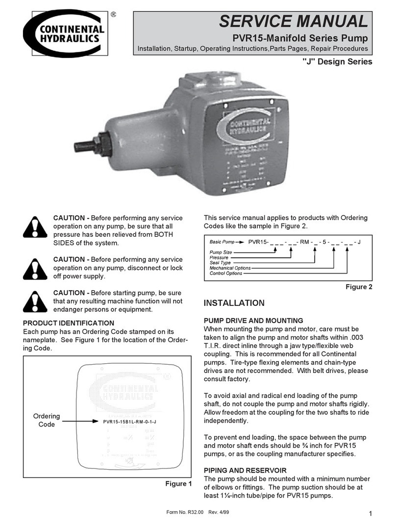 Continental Hydraulics J Design Series Service manual