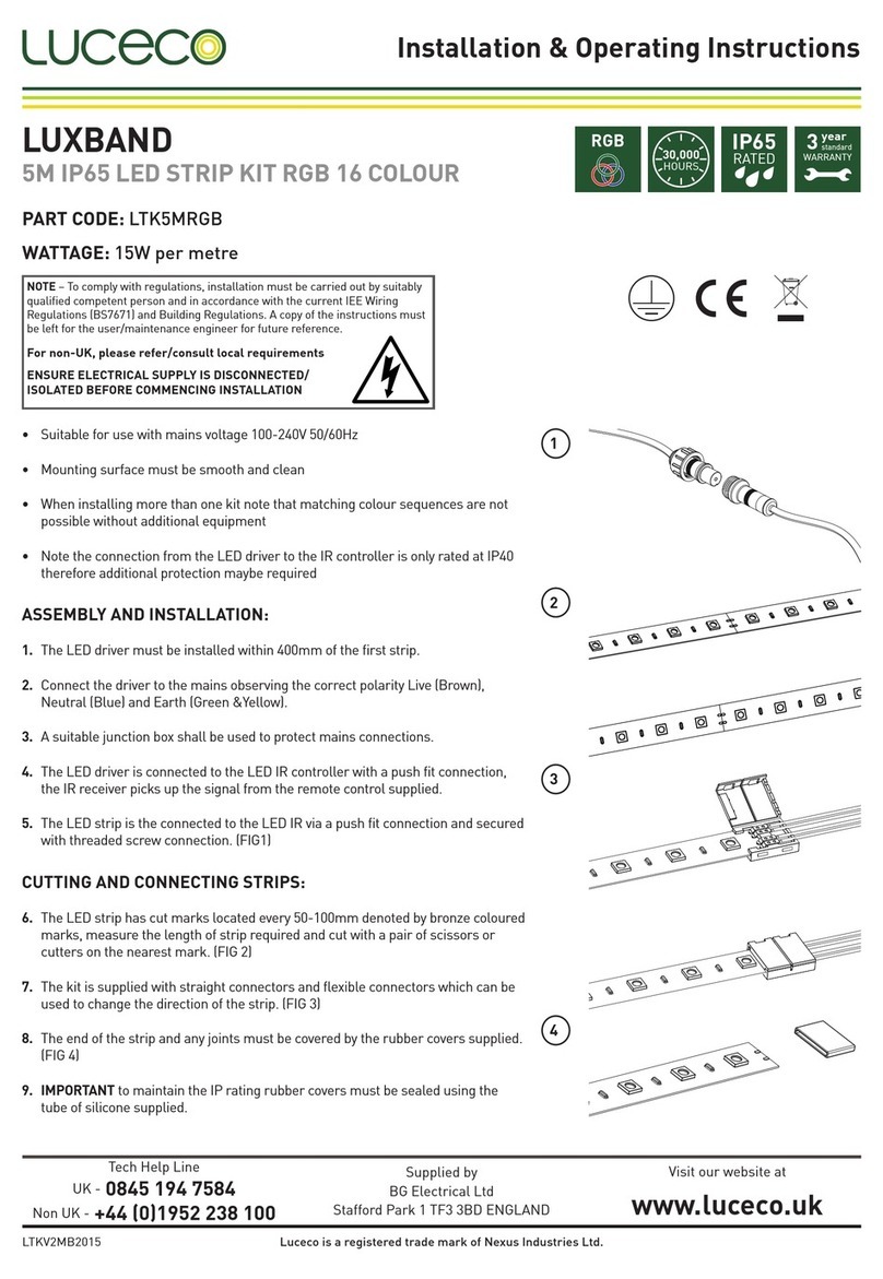 luceco LUXBAND Installation & operating instructions