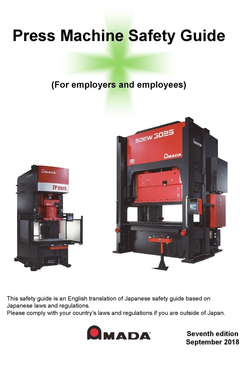 Amada TP150FX Installation and operating manual