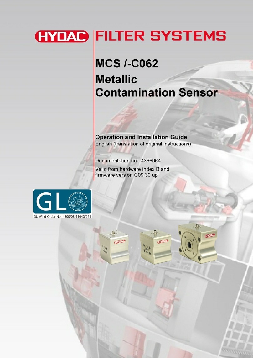 Hydac MCS****-C062 series Quick start guide