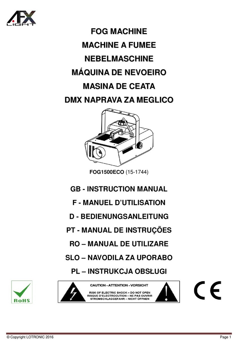 afx light FOG1500ECO User manual afx light FOG1500ECO User manual