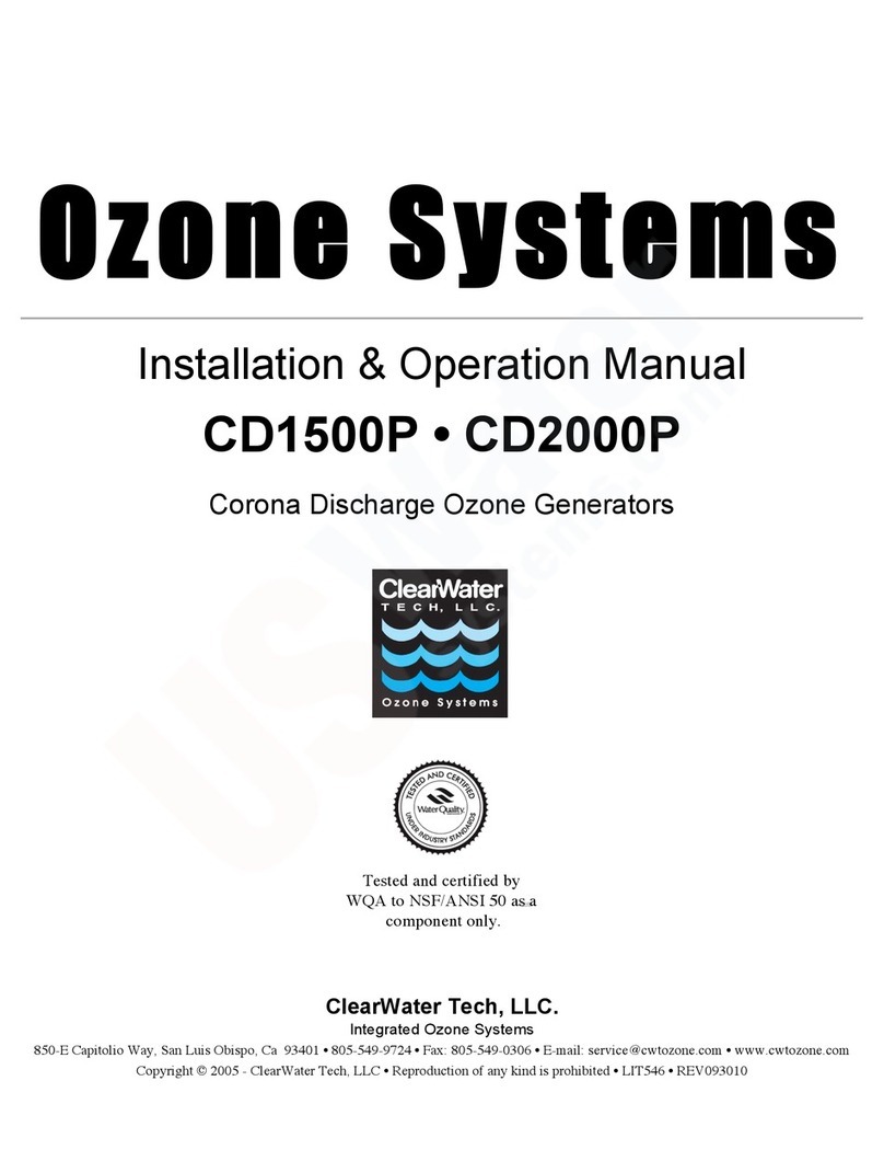 CleanWater Tech CD1500P Installation & operation manual