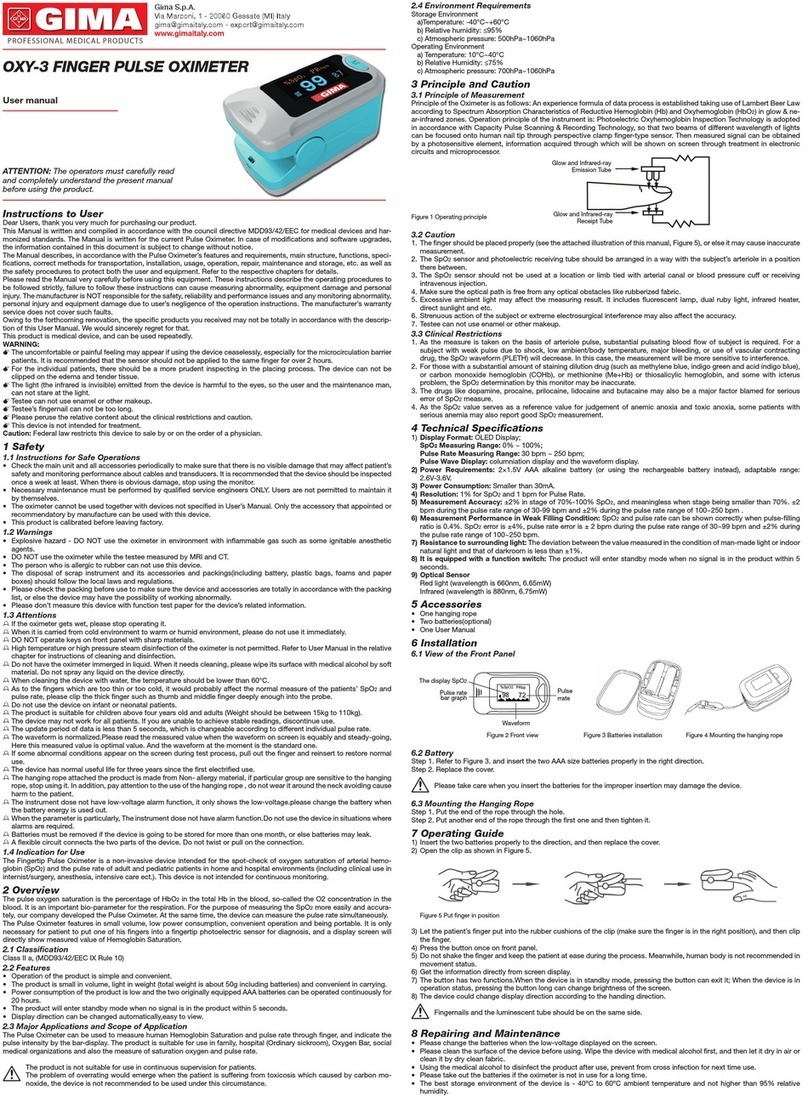 Gima OXY-3 user manual