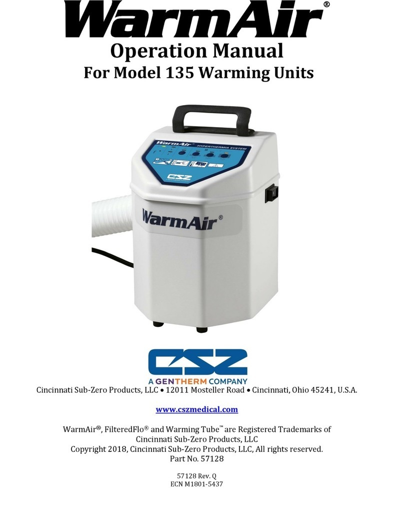 ECS Warmair 135 Operation manual