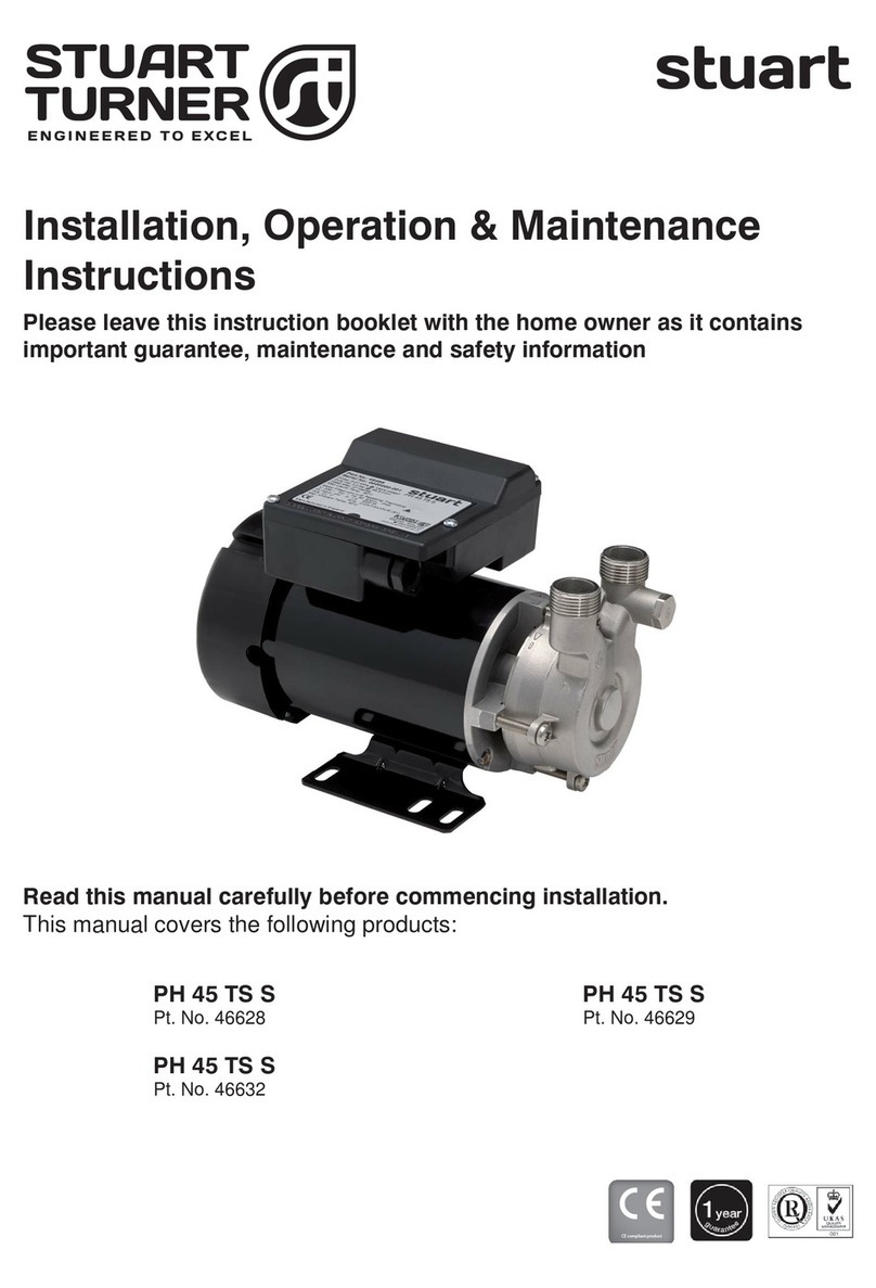 Stuart Turner PH 45 TS S Installation, operation & maintenance instructions