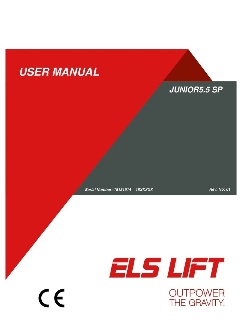 ELS LIFT 5.5 Junior SP user manual ELS LIFT 5.5 Junior SP user manual