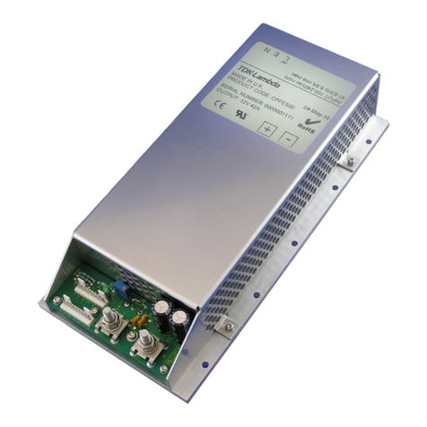 TDK-Lambda CPFE500 Installation and operating instructions