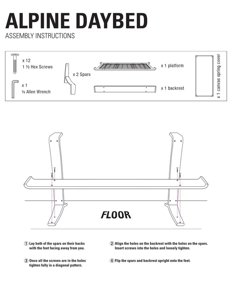 Case Study ALPINE DAYBED Assembly instructions