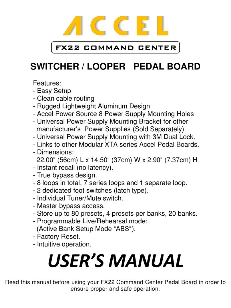 Accel FX22 Command center User manual