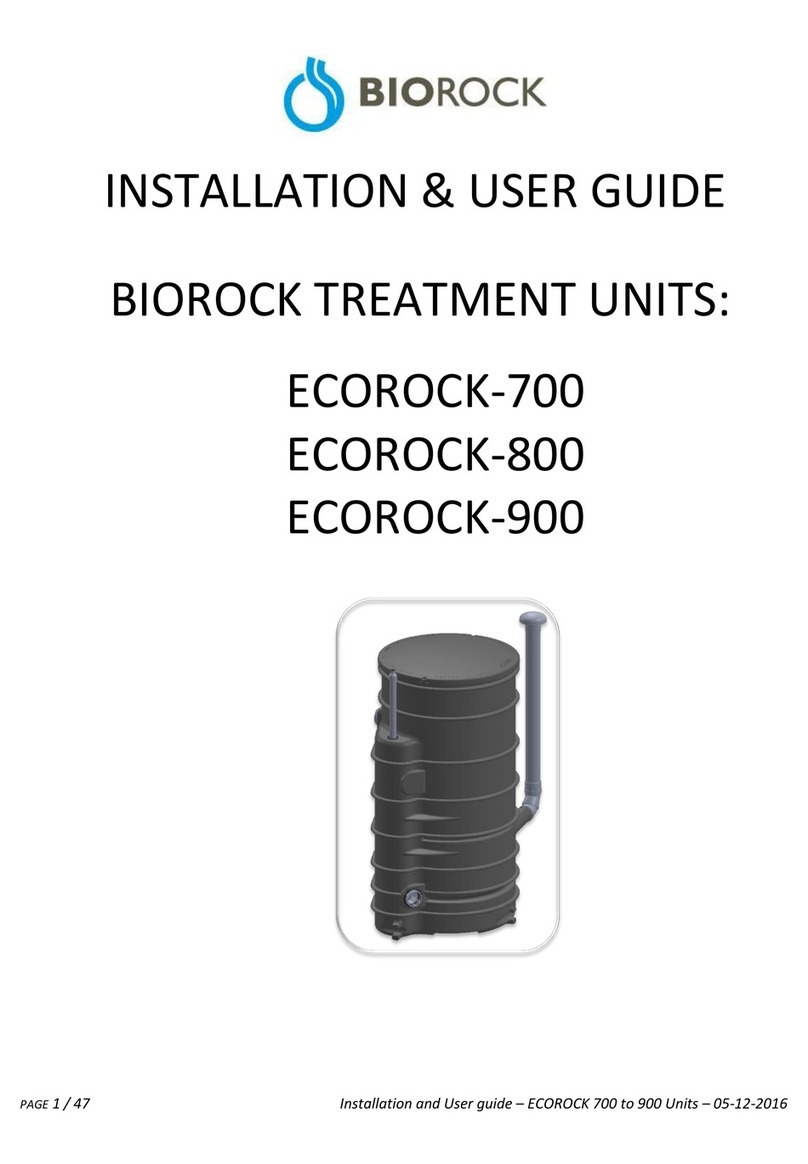 Biorock ECOROCK-700 Operation manual