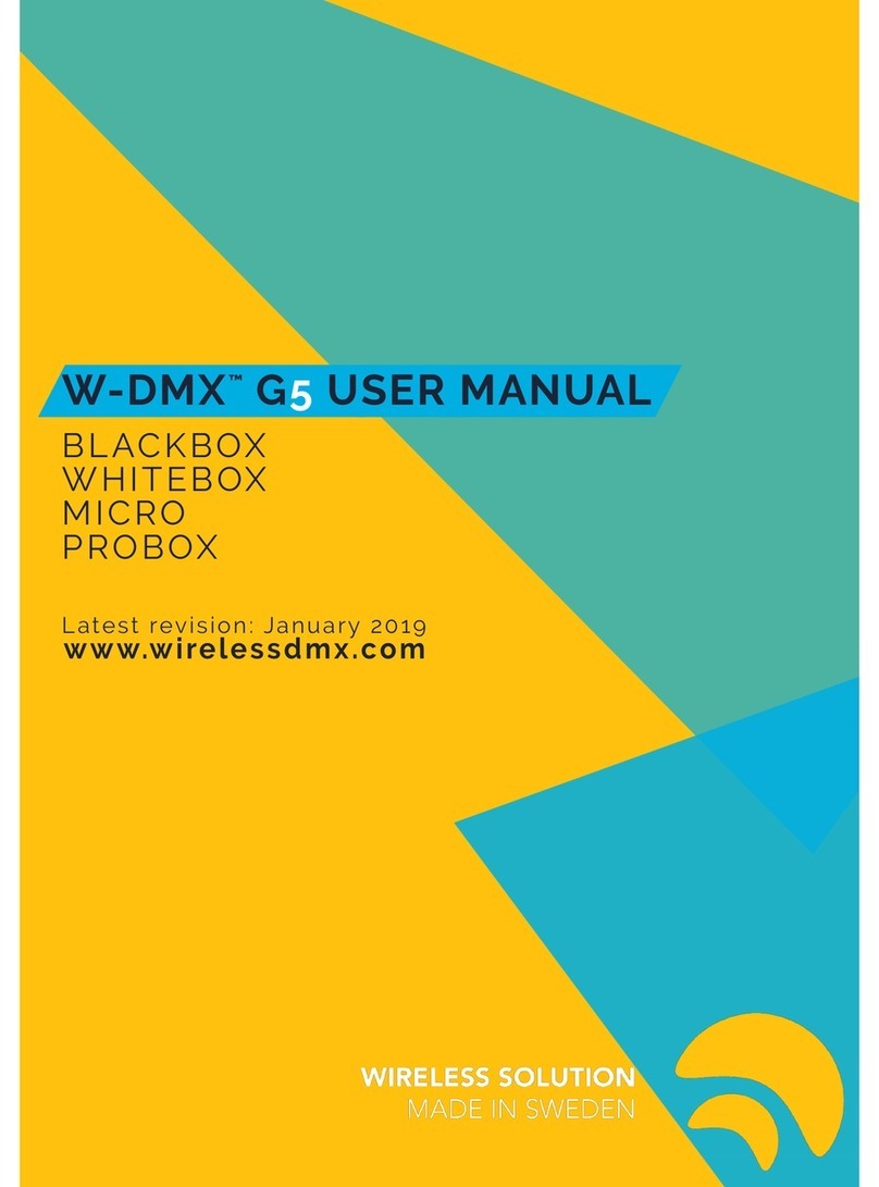 Wireless Solution W-DMX G3 user manual