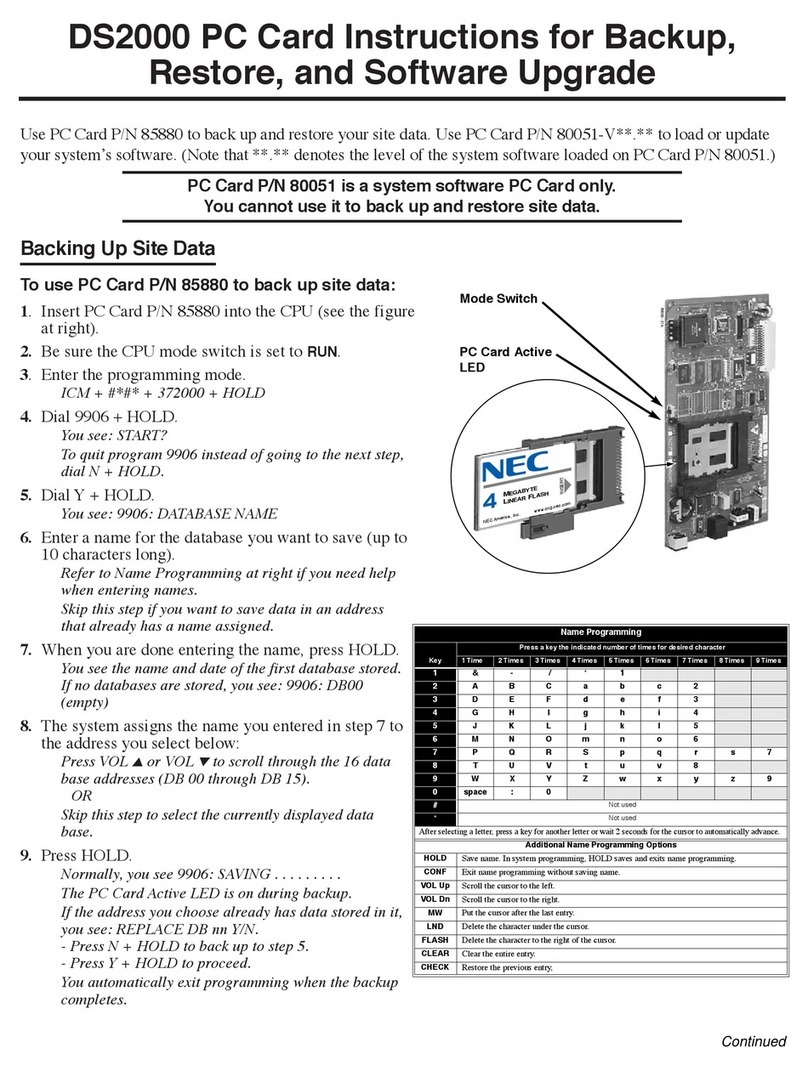 NEC DS2000 IntraMail User manual