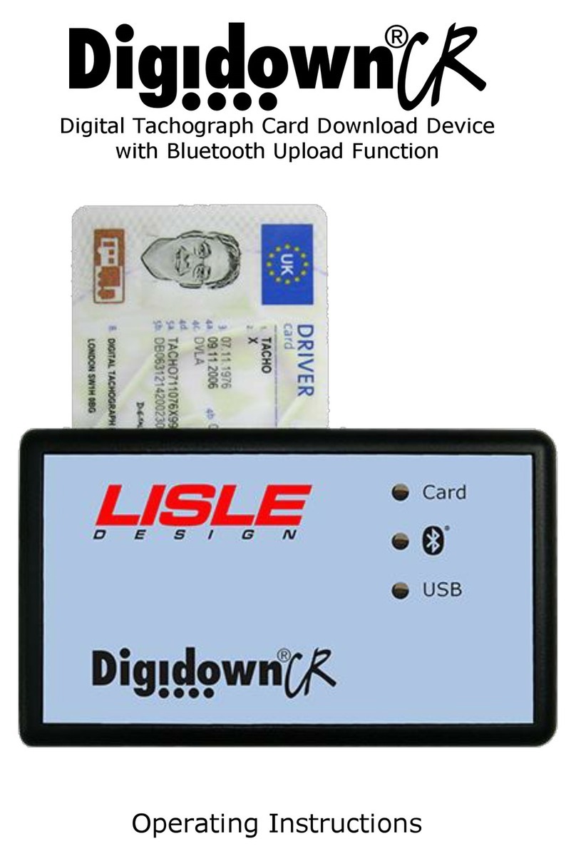 Lisle Digidown CR operating instructions
