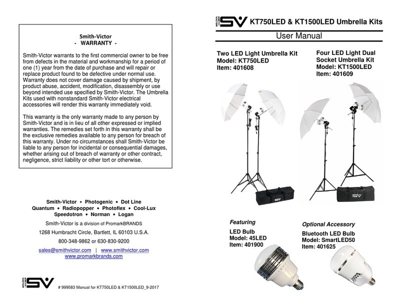 Smith-Victor KT750LED user manual