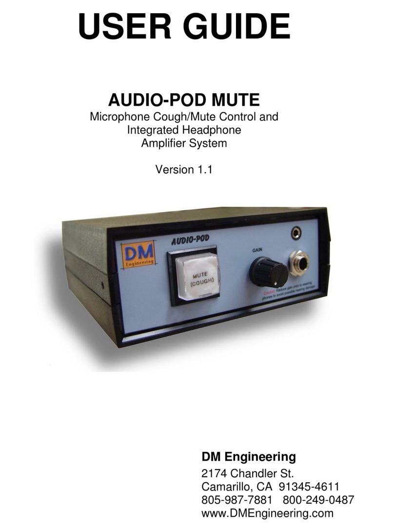 DM Engineering AUDIO-POD MUTE user guide