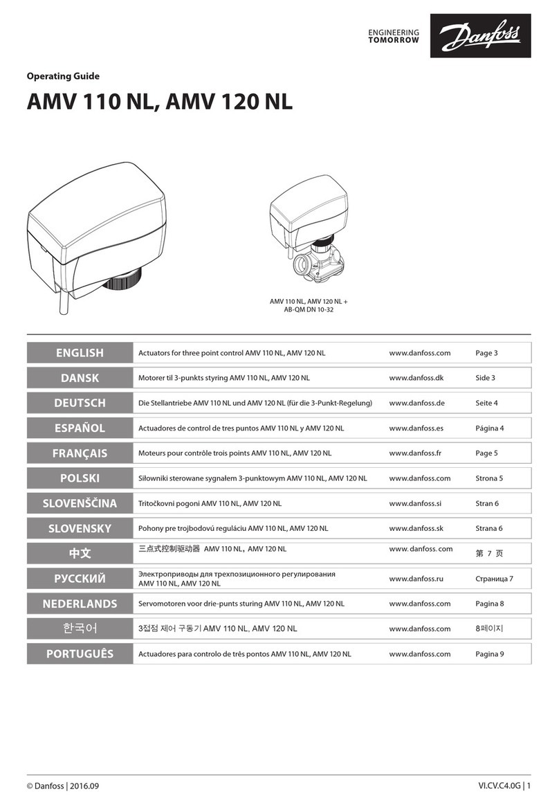 Danfoss AMV 110 NL AQT User manual