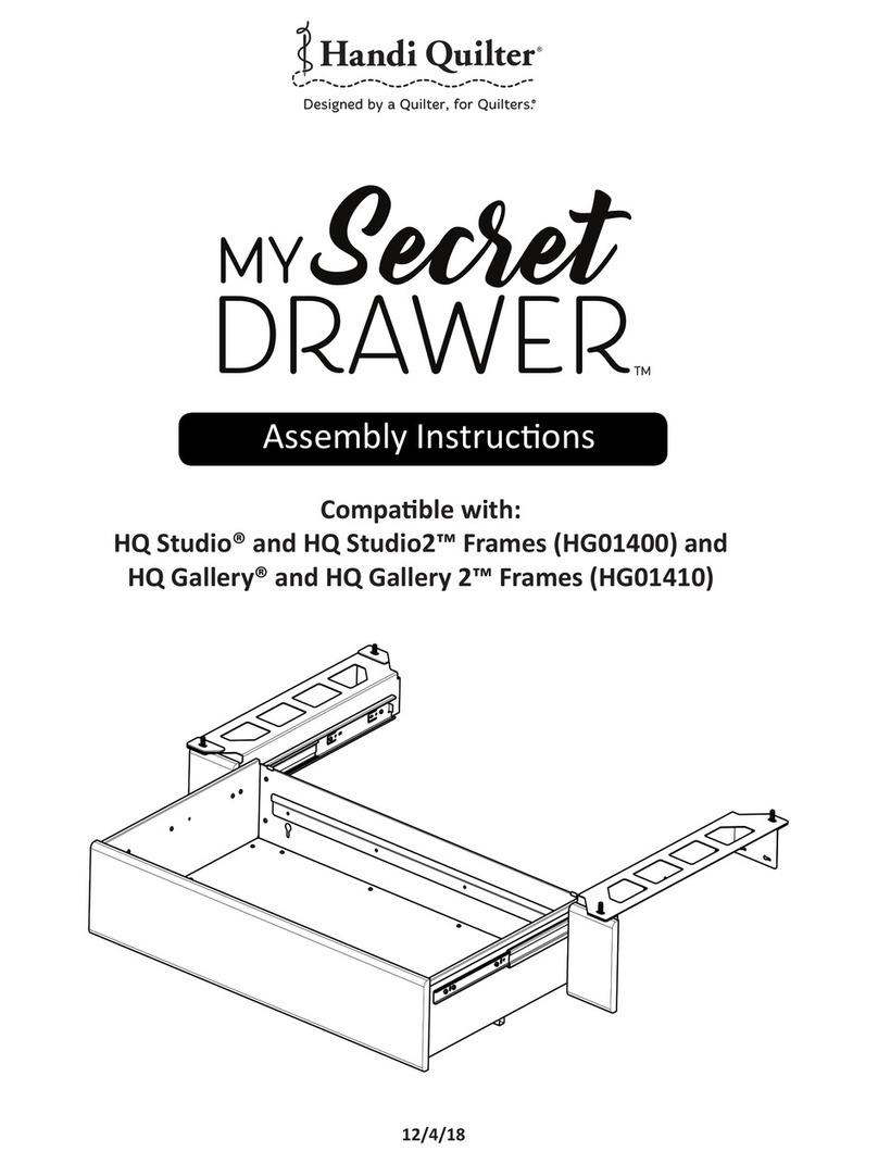handi quilter MY SECRET DRAWER Assembly instructions handi quilter MY SECRET DRAWER Assembly instructions