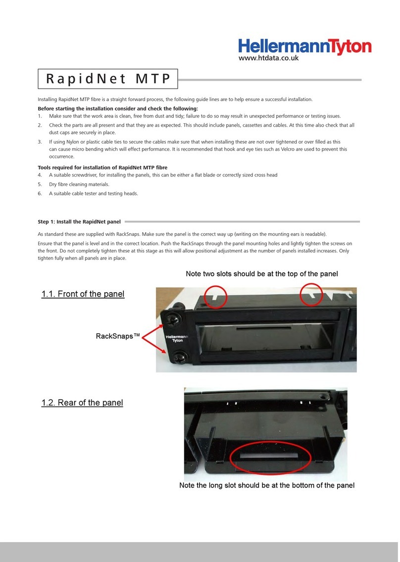 Hellermann Tyton RapidNet MTP User manual