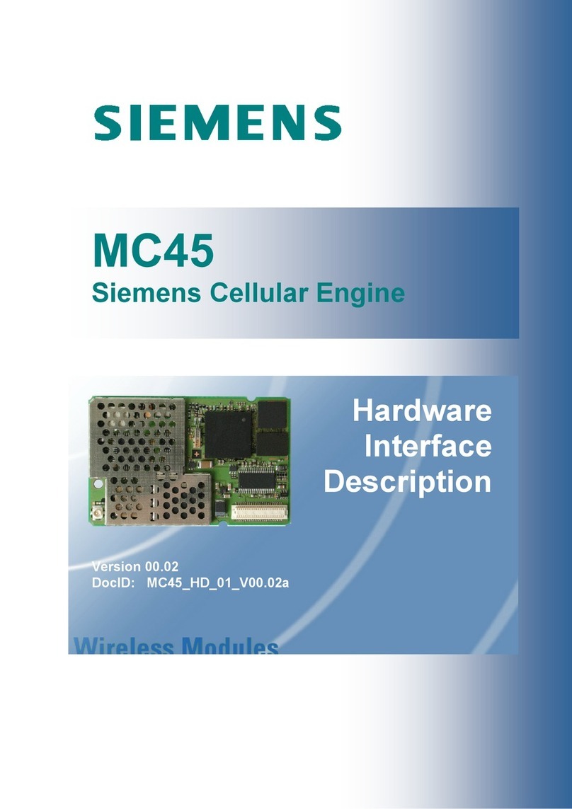 Siemens MC45 User manual Siemens MC45 User manual